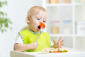 Baby Led Weaning Toddler Eating By Himself